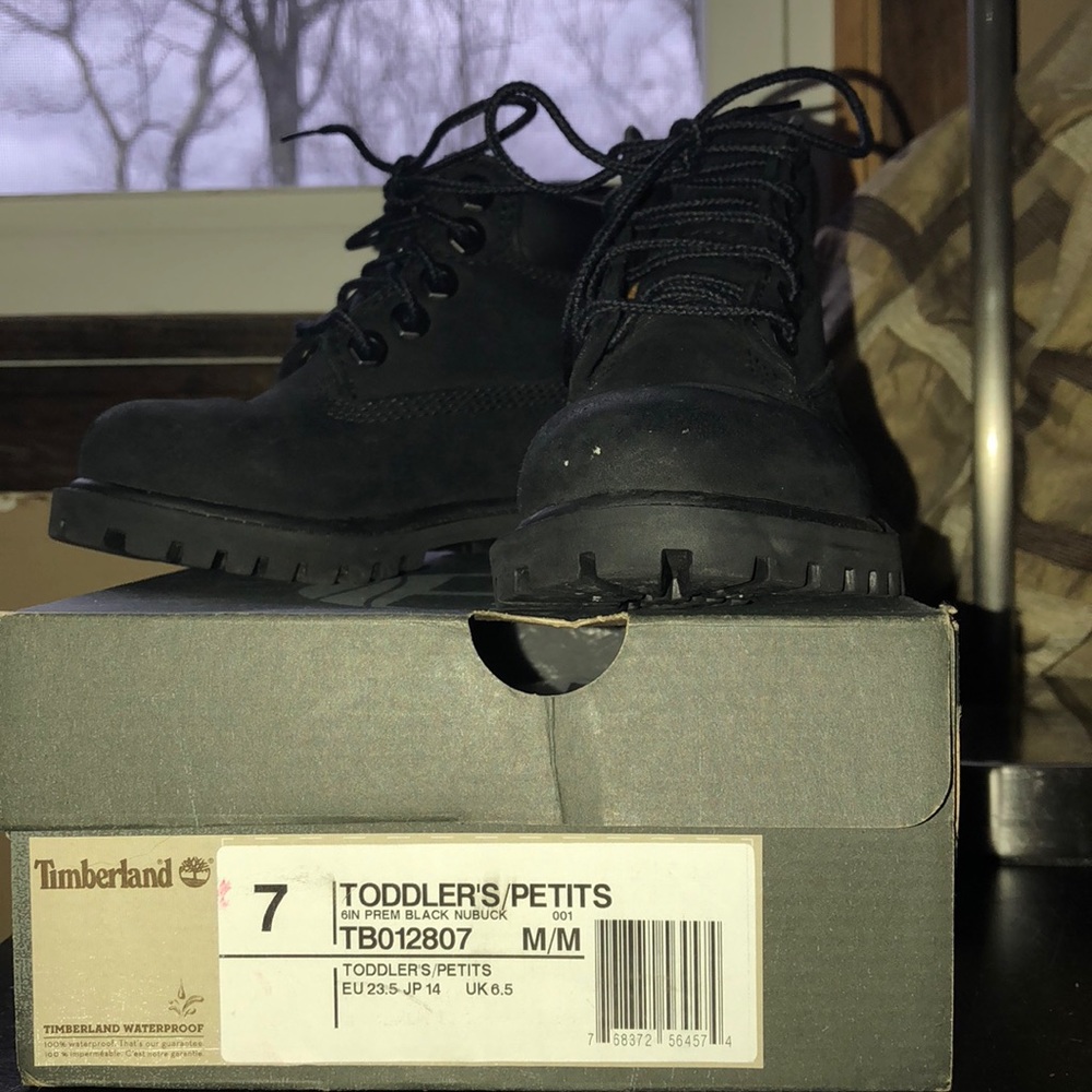 Toddler Black Timberlands